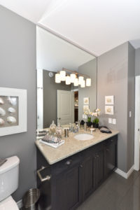 Photo of the bathroom vanity in the sheffield at Foxfield Way