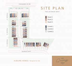 Townhouse Condo Site Map for 600 Guiness Way